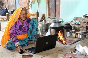 shutterstock_India woman laptop